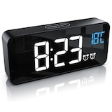 thumbnail of BEARWARE digitaler Wecker mit Netzteil und extra großen 2200 mAh Akku - Musikwecker Reisewecker - 13 Songs und Klingeltöne - Temperaturanzeige