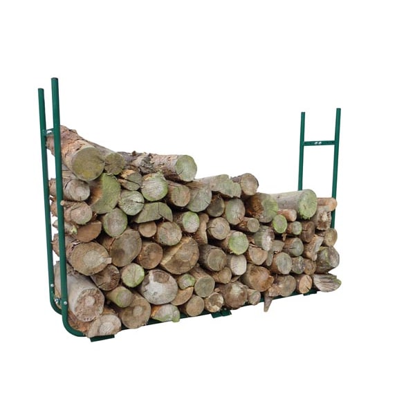 Rangement pour bûches de bois de chauffage, taille ajustable, 30 x 220 x 105cm, robuste, vert