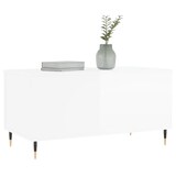 thumbnail of Table basse Blanc brillant 90x44,5x45 cm Bois d'ingénierie Modèle Milan Premium