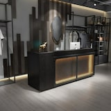 thumbnail of Empfangstheke, Shoptheke, Kassentheke und Industrie-Verkaufstheke mit Schublade 180x60x100cm 【HTWBO 180】