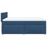 thumbnail of vidaXL Boxspringbett mit Matratze Blau 160x200 cm Stoff