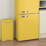 thumbnail of SWAN Retro Mülleimer mit Automatisch öffnender Sensor, Metall, 45 L, Vintage-Design, SWKA4500YELN, Gelb