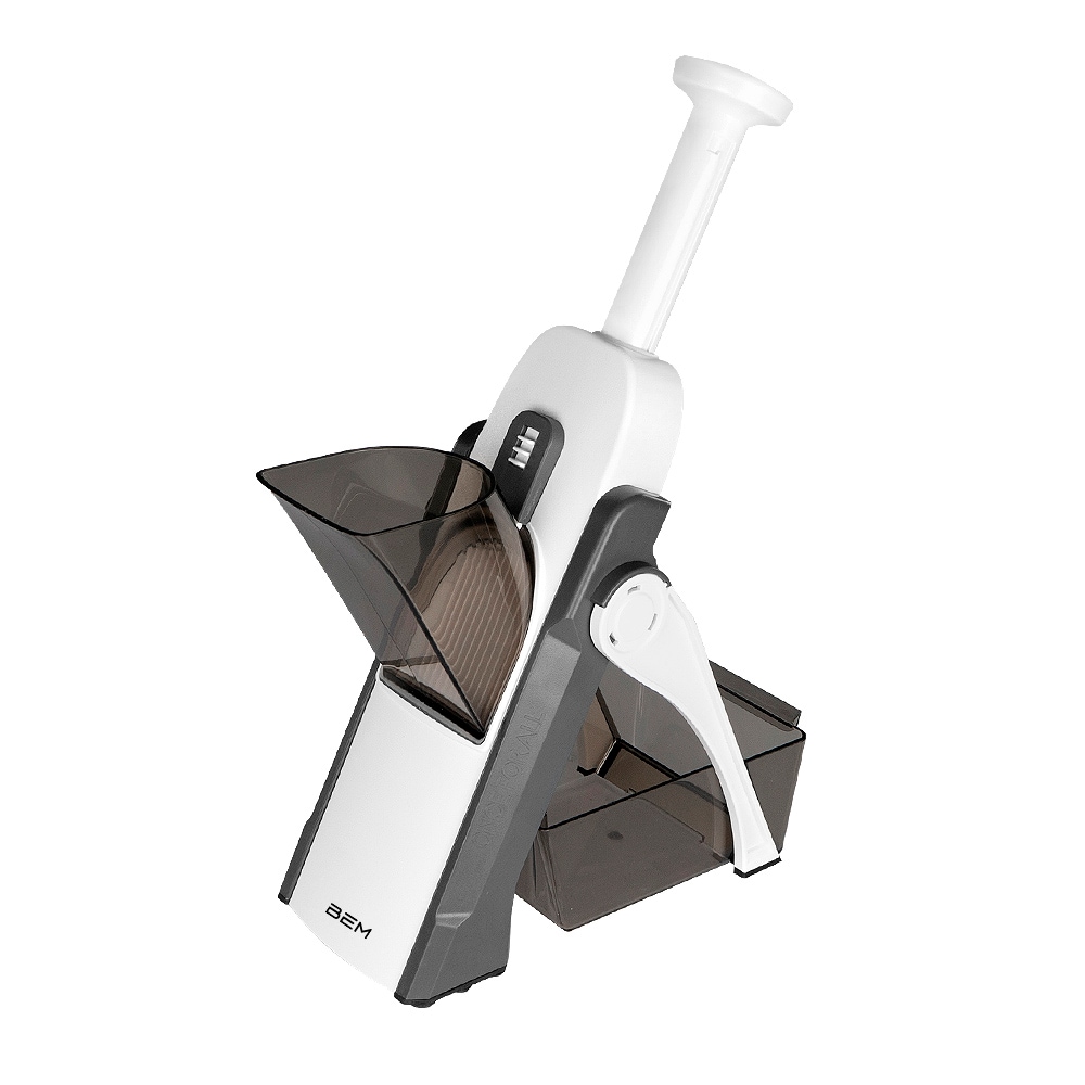 BEM Multischneider Multifunktionaler Gemüseschneider, 24-in-1 Gemüsehobel, Mandoline, Slicer, Kartoffel-, Zwiebel-, Karotten-, Gurkenschneider