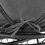 thumbnail of tectake Poltrona giratória de rattan GARGANO  Preto