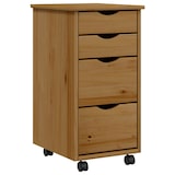 thumbnail of vidaXL Rollschrank mit Schubladen MOSS Honigbraun Massivholz Kiefer
