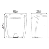 thumbnail of Chefgastro Händetrockner Hd-15 BxTxH 238x175x267mm