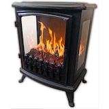 thumbnail of Chemin'Arte Chimenea eléctrica de pie Foyer Fire Glass Negra 55 cm con efecto de llamas 3D - 139