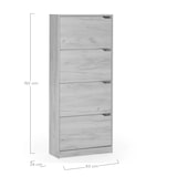 thumbnail of Mueble Zapatero Ángel 4 Puertas Color Roble Claro, para 24 Pares