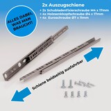 thumbnail of 2 Schubladenschienen EDELSTAHL Teilauszug 246mm Teleskopschiene Kugelführung Schubladenauszug