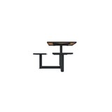 thumbnail of Euroterrasse Table+assises orpin 3pl+pmr l1420mm carree  metal gris 7016 hpl teck