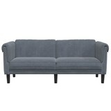thumbnail of vidaXL Sofa 2-Sitzer Dunkelgrau Samt