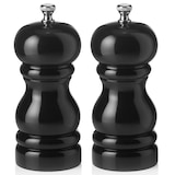 thumbnail of Salzmühle und  Pfeffermühle schwarz glänzend, 11 cm, Gummibaumholz, Classic Mill 2 tlg. Set