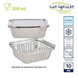 thumbnail of San Ignacio KINVARA - Conjunto de 10 Bandejas de Alumínio com Tampa Pequena 500ml