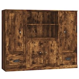 thumbnail of Helloshop26 - Buffet Sideboard Kommode Kleiderschrank Aufbewahrungsmöbel Organizer für Küche Wohnzimmer Lounge 3-teilig 02_0037061