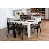 thumbnail of Set 6 Chaises en polypropylène avec fibre de verre empilables pour extérieur et jardin, bar et restaurant, cuisine design moderne - LISA - Noir