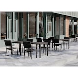 thumbnail of METRO PROFESSIONAL Cadeira empilhável Gastro Balsario, alumínio/PE rattan, preto