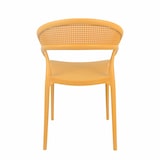 thumbnail of Lot de 4 chaises de terrasse jaune moutarde