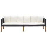 thumbnail of vidaXL 4-tlg. Garten-Lounge-Set mit Auflagen Poly Rattan Schwarz