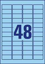 thumbnail of Avery Zweckform Etikett L6039-20 45,7x21,2mm blau 960 St./Pack.