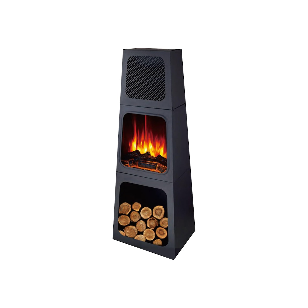 PURLINE Chimena eléctrica piramidal para interior CHE-730