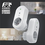 thumbnail of BEARWARE Dimmbare Funksteckdosen - Set mit Fernbedienung - 2er Set für den Innenbereich Indoor + 1 Fernbedienung - Steckdose