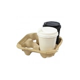 thumbnail of VASOMADRID S.L., Bandeja portavasos, Capacidad de 4 vasos,  Paquete de 220 uds, Cartón, ref. BV4FC