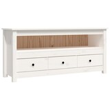 thumbnail of Mueble para TV de madera maciza de pino blanco 114x35x52 cm