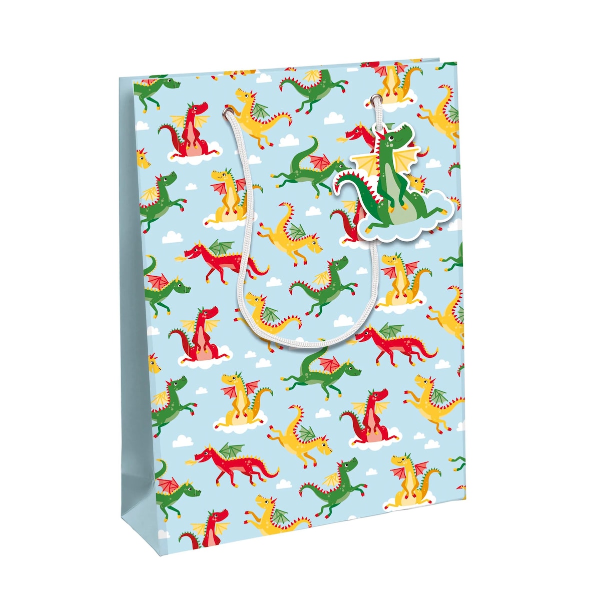 Clairefontaine 6x Drachen, Excellia, Geschenktasche L 26,5x14x33 cm - Mehrfarbig 32475-2C
