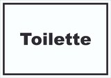 thumbnail of Toilette Schild mit Text Klo WC waagerecht A1 (594x841mm)