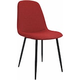 thumbnail of Set van 4 eetkamerstoelen Maryam rood/Stof