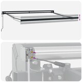 thumbnail of vidaXL Markise Einziehbar Gelb und Weiß 3x2,5 m Stoff und Aluminium