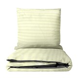 thumbnail of Bettwäsche 155x200 cm Seersucker Beige Anthrazit Wendeseite Atmungsaktiv