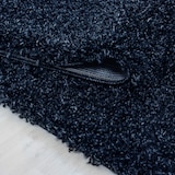 thumbnail of Teppich Hochflor Unifarben Polypropylen Wohnzimmer Shaggy Marineblau Rechteckig 120x170 | Kadima Design
