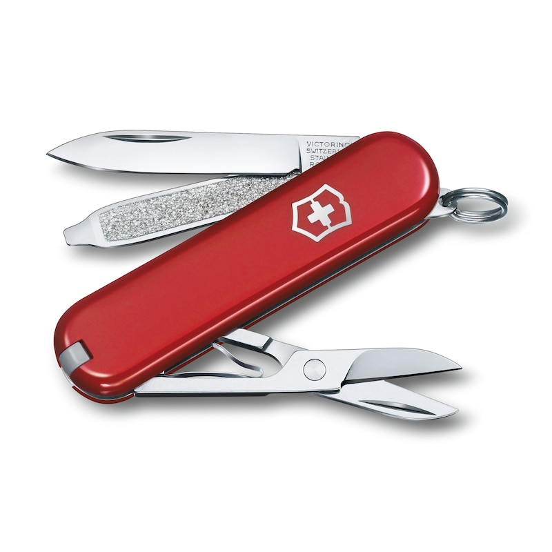 Victorinox Zakgereedschap Companion Slim Alox, Multitool Zakmes, 5 functies, klein, incl. schaar en schroevendraaier, Swiss Made Handgereedschap, zilver