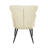 thumbnail of SVITA SANSA fauteuil woonkamer koordhoes leesstoel modern gestoffeerde stoel met armleuning loungestoel wit
