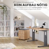 thumbnail of bümö basic Rollcontainer mit Schubladen, Container aus Holz in weiß - Rollwagen für's Büro als Schreibtisch Unterschrank, Bürocontainer od.