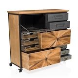 thumbnail of Commode CONTINENTO XL 88,5 x 36 x 84,5 cm 10 schuiflades 1 deur massief dennen hjh LIVING