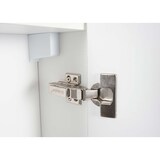 thumbnail of Badezimmerset HWC-B19b, Waschtisch Spiegelschrank Hängeschrank, hochglanz FSC®-zertifiziert ~ weiß
