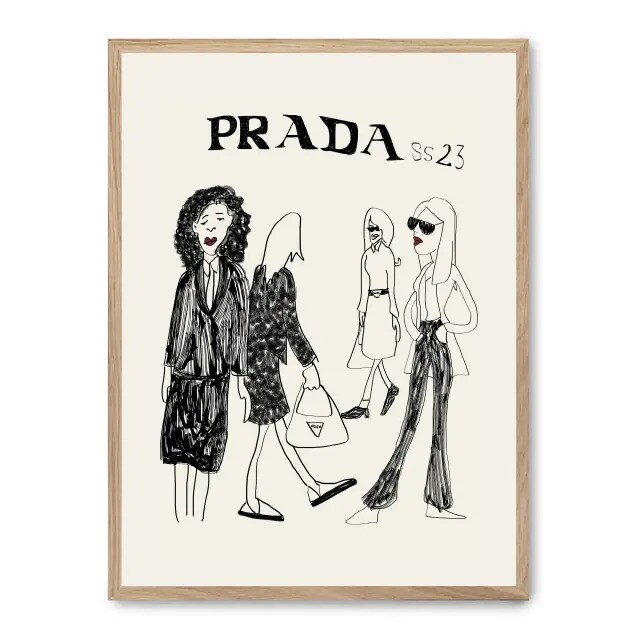 Cuadro prada iii Product size: 30x40 cm  impreso en papel de primera calidad de 180gr.