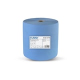 thumbnail of Industriepapierrolle FUNNY - Putzpapier - blau - 36 cm breit - Papierhandtuch