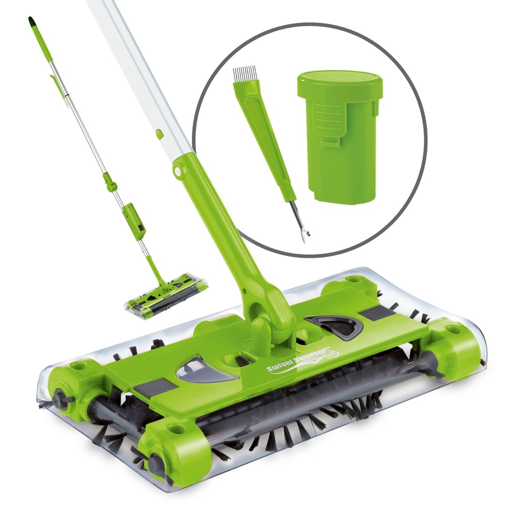 Akku-Besen Swivel Sweeper G2 + Ersatz-Akku - kabellos und wiederaufladbar - Limegreen
