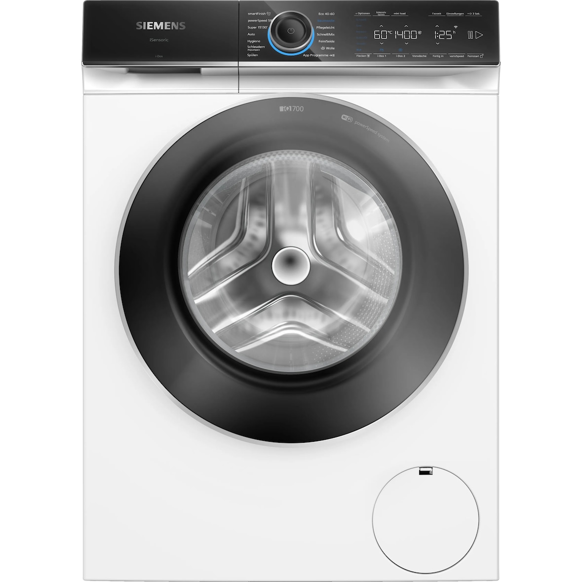 Siemens iQ700 WG44B2A40 Waschmaschine Frontlader 9 kg 1400 RPM A Weiß