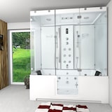 thumbnail of Kombination Badewanne Dusche K88-WS-EH-C-EA Duschtempel 180x100 cm OHNE Zusatzoption