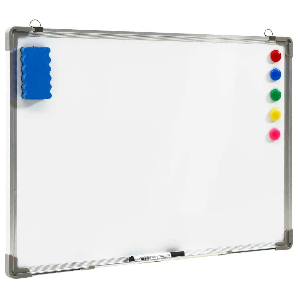 vidaXL Magnetisches Whiteboard Weiß 70 x 50 cm Stahl
