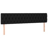 thumbnail of vidaXL Boxspringbett mit Matratze & LED Schwarz 200x200 cm Stoff