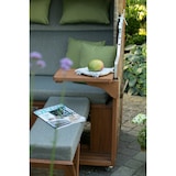 thumbnail of Strandkorb deVries PURE® Comfort XL - PE griseum - Dessin 490 - inkl. Schutzhülle