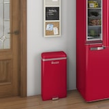 thumbnail of SWAN Retro Mülleimer mit Automatisch öffnender Sensor, Metall, 45 L, Vintage-Design, SWKA4500RN, Rot