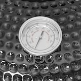 thumbnail of METRO PROFESSIONAL Barbacoa de carbón vegetal kamado Naggado Pro, 140 x 91 x 127 cm, mesa lateral plegable y ruedas, cerámica/ acero inoxidable, negro