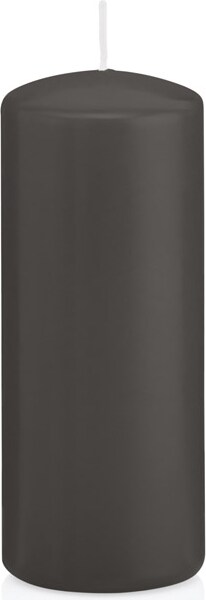 Stumpenkerzen Grau 120 x Ø 48 mm, 24 Stück