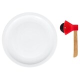 thumbnail of 2tlg Geschenkset Pizzaschneider Axt + Bianco Pizzateller Ø30,5cm weiße XL-Teller